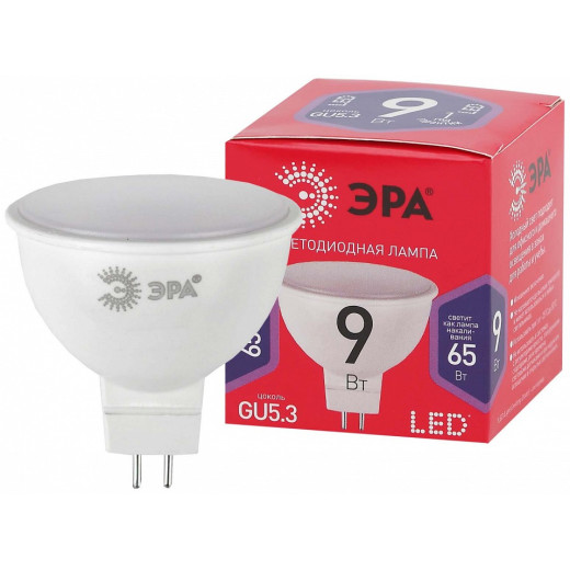 Лампа светодиодная Эра  GU5.3 9Вт 6500K LED MR16-9W-865-GU5.3 R