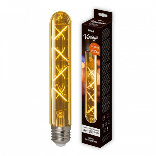 Лампа светодиодная Uniel VINTAGE E27 4Вт 2250K UL-00010553