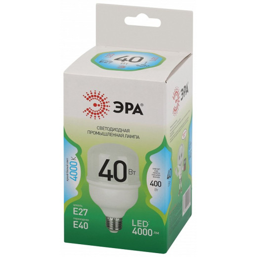 Лампа светодиодная Эра Green Line E27/E40 40Вт 4000K LED POWER T80-40W-840-E27/E40 GL