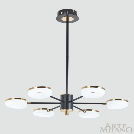 Люстра на штанге Arte Milano Ferrara-72999 277499/6 BK/GD