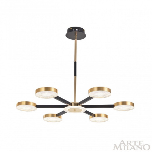Люстра на штанге Arte Milano Ferrara-72079 272079/6 BK/GD