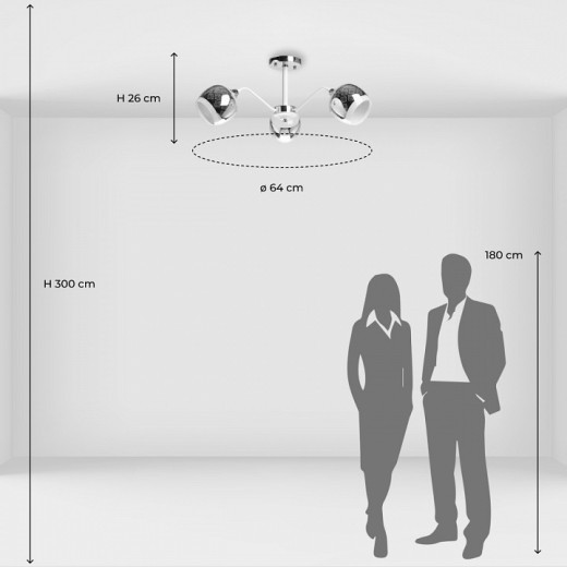 Люстра на штанге De City Альфа 21 324018603
