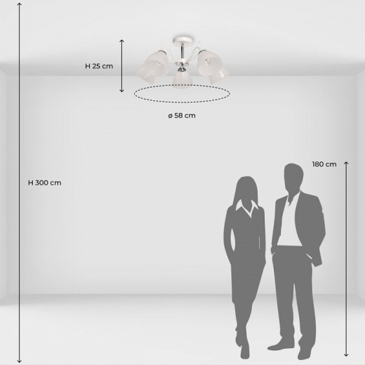 Люстра на штанге De City Нежность 676016705