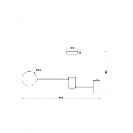 Люстра на штанге Freya Starshine FR5325CL-03BS