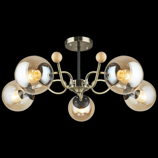 Люстра на штанге 02021-0.3-05 AB+BK