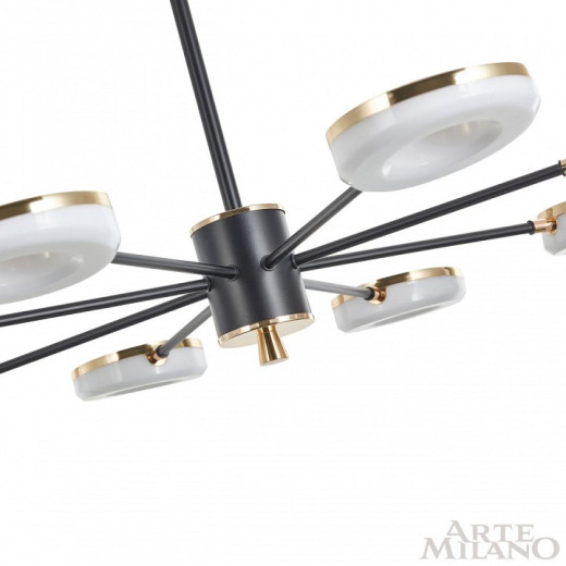 Люстра на штанге Arte Milano Ferrara-72999 277499/8 BK/GD