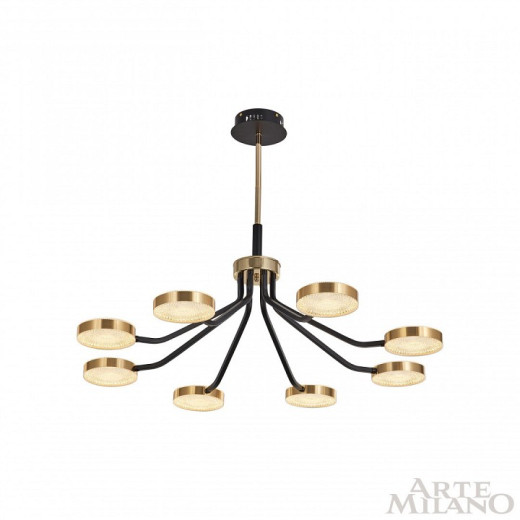 Люстра на штанге Arte Milano Ferrara-76079 276079/8 BK/GD