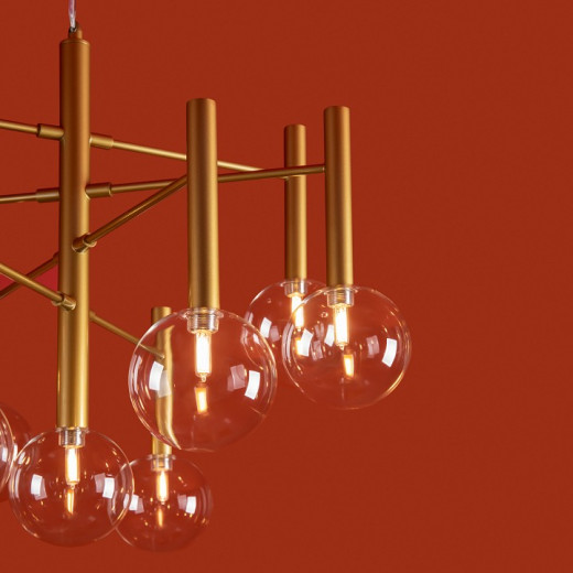 Люстра на штанге Freya Luce FR5584CL-L45G