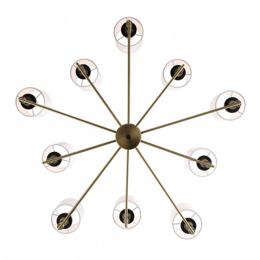 Люстра на штанге ST-Luce BLACK+BRASS SL1404.303.10
