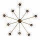 Люстра на штанге ST-Luce BLACK+BRASS SL1404.303.10