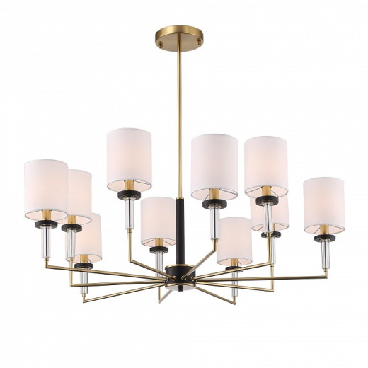 Люстра на штанге ST-Luce BLACK+BRASS SL1404.303.10