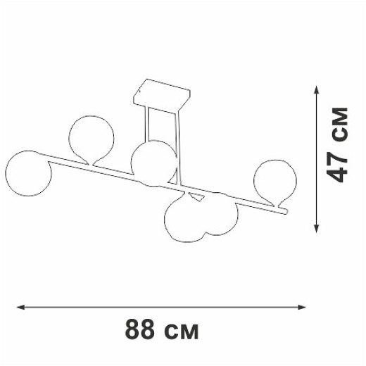 Люстра на штанге Vitaluce V2046 V2046-1/6PL