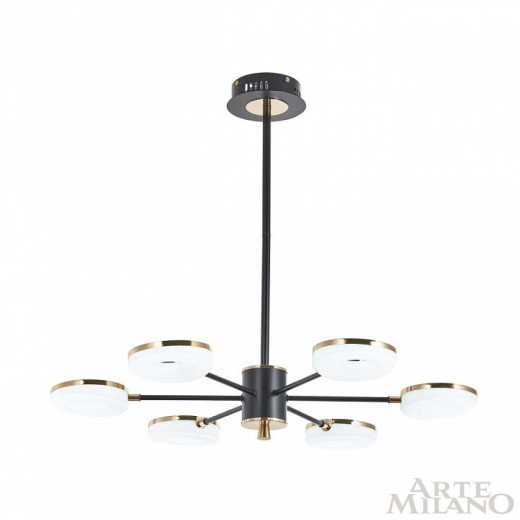 Люстра на штанге Arte Milano Ferrara-72999 277499/6 BK/GD