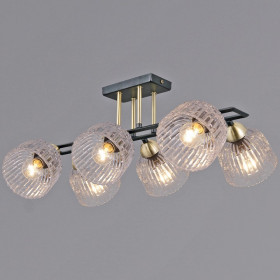 Люстра на штанге ILLUMICO  IL0794-6SQ-25BKAB ELITE