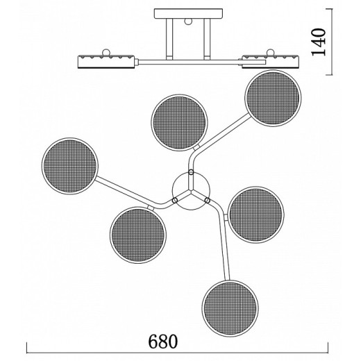 Люстра на штанге Escada 10295 10273/6LED