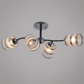 Люстра на штанге  45360-0.3-04 BK+CR