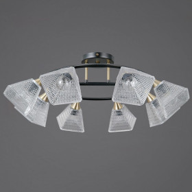 Люстра на штанге ILLUMICO IL0850 IL0850-8CSQ-25BKAB ELITE