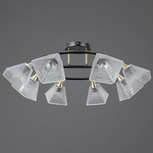 Люстра на штанге ILLUMICO IL0850 IL0850-8CSQ-25BKAB ELITE