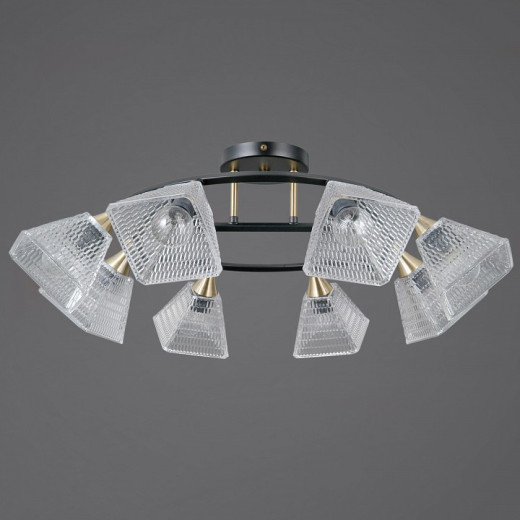 Люстра на штанге ILLUMICO IL0850 IL0850-8CSQ-25BKAB ELITE