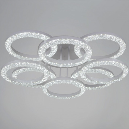 Люстра на штанге  67120-0.3-4+4C WH