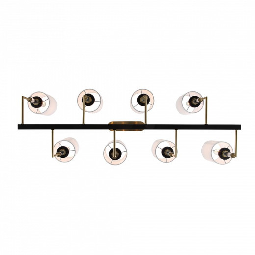 Люстра на штанге ST-Luce BLACK+BRASS SL1404.338.08