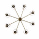 Люстра на штанге ST-Luce BLACK+BRASS SL1404.303.08