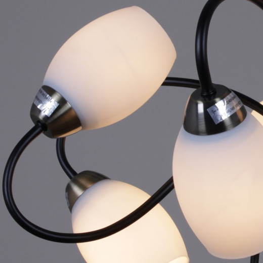 Люстра на штанге 01270-1 01270-0.3-08B BK+AB