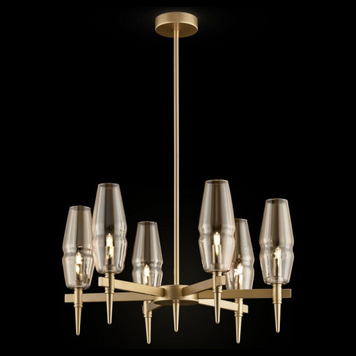 Люстра на штанге Maytoni Lita H002PL-06G