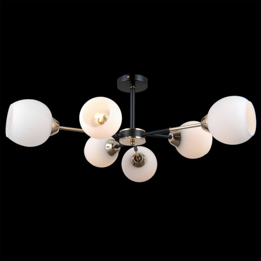 Люстра на штанге ILLUMICO LIBRA IL0715-6CSQ-24 BK GD LIBRA