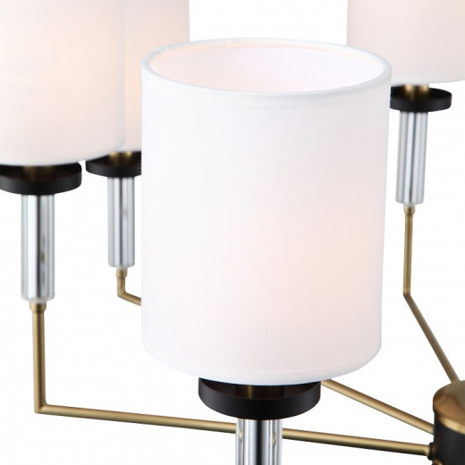 Люстра на штанге ST-Luce BLACK+BRASS SL1404.303.10