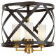 Люстра на штанге LUMINA DECO ASTILA LDP 1242-4 BK+MD