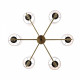 Люстра на штанге ST-Luce BLACK+BRASS SL1404.303.06