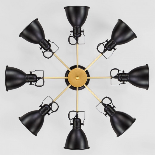 Люстра на штанге Eurosvet Denley 70112/8 черный