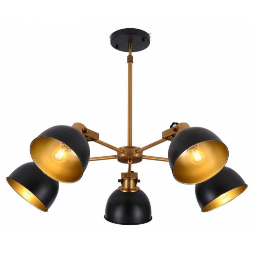 Люстра на штанге LUMINA DECO Belmonti LDP D017-5 BK