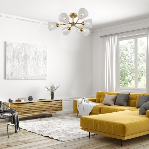 Люстра на штанге Escada 1104 1104/6P Brass