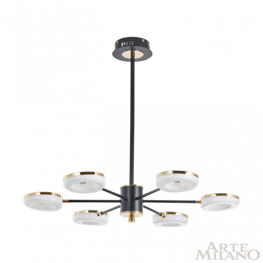 Люстра на штанге Arte Milano Ferrara-72999 277499/6 BK/GD