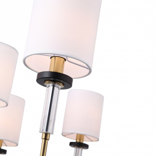 Люстра на штанге ST-Luce BLACK+BRASS SL1404.303.10
