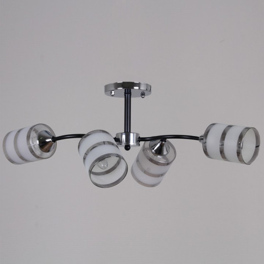 Люстра на штанге  45360-0.3-04 BK+CR