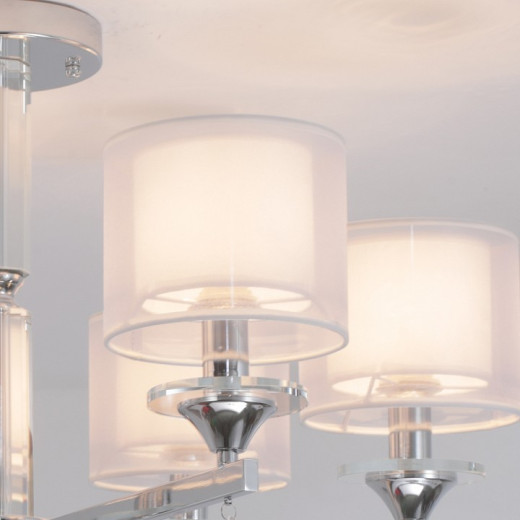 Люстра на штанге ILLUMICO  IL1354-6CPA-29 CR Romei