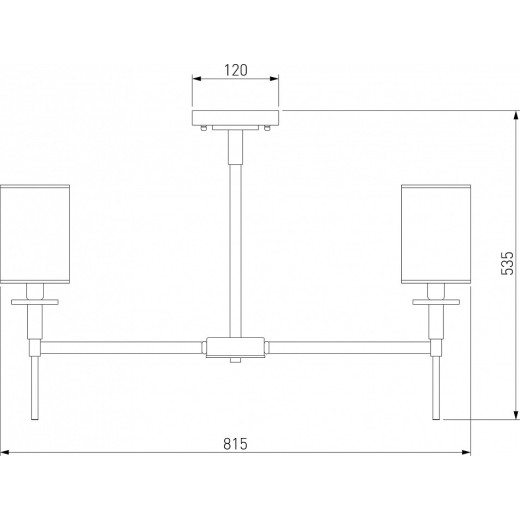 Люстра на штанге Eurosvet Brielle 60132/8 латунь