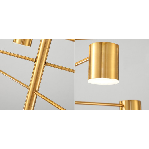 Люстра на штанге Imperiumloft Led Lighting Gold 8 Lampholders 40.2701-0