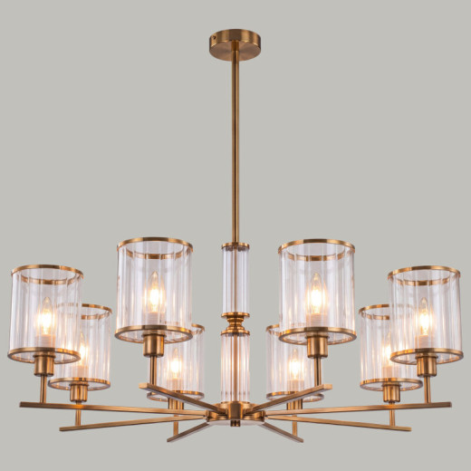 Люстра на штанге ILLUMICO  IL0183-8C-79 COPPER KOPNINI