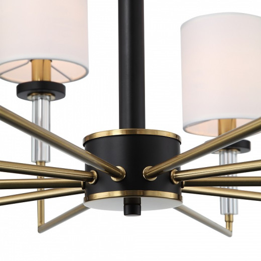 Люстра на штанге ST-Luce BLACK+BRASS SL1404.303.10