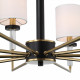 Люстра на штанге ST-Luce BLACK+BRASS SL1404.303.10