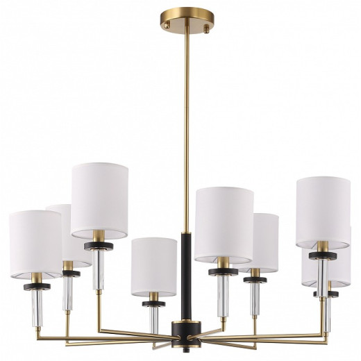 Люстра на штанге ST-Luce BLACK+BRASS SL1404.303.08