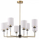 Люстра на штанге ST-Luce BLACK+BRASS SL1404.303.08
