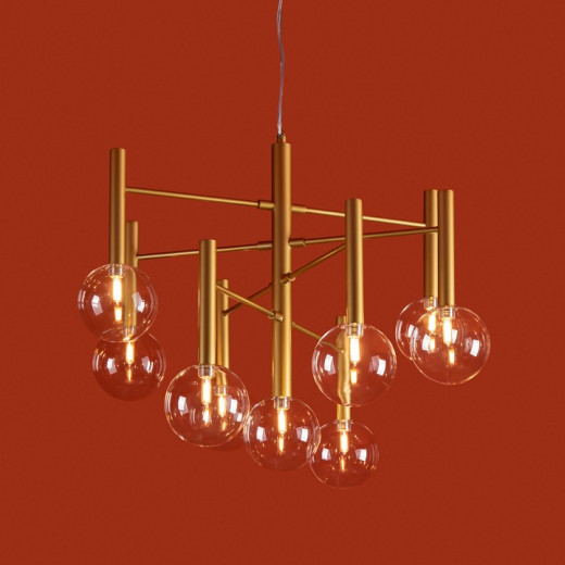 Люстра на штанге Freya Luce FR5584CL-L45G