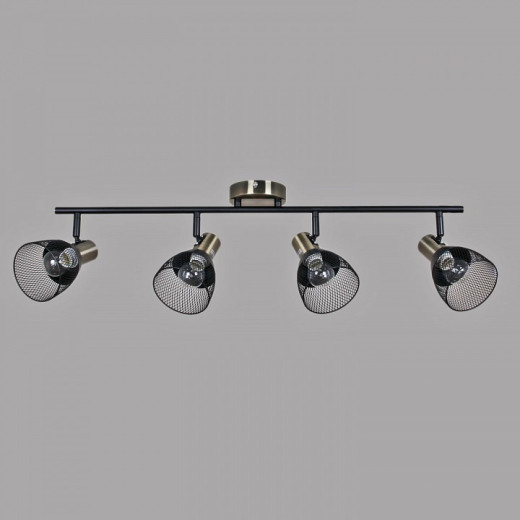 Люстра на штанге  05965-0.8-04 BK+AB