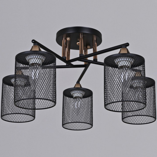 Люстра на штанге  91360-0.3-05 BK+FG