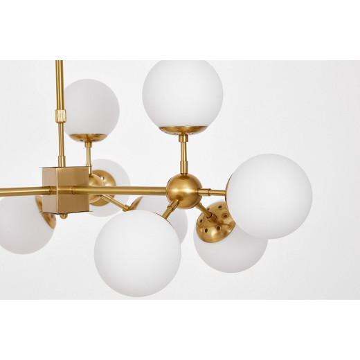 Люстра на штанге LUMINA DECO Zodiak LDP 160-12 MD+WT